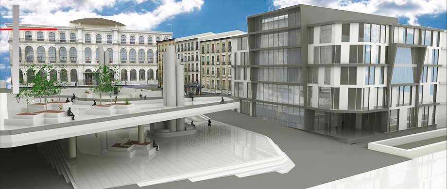 AbrahamFG arquitectonico Edificio Anexo Museo Reina Sofia - Arquitecto Madrid
