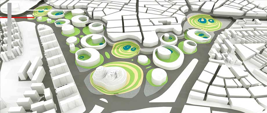 architecture project organic urban planning - Architect in Madrid