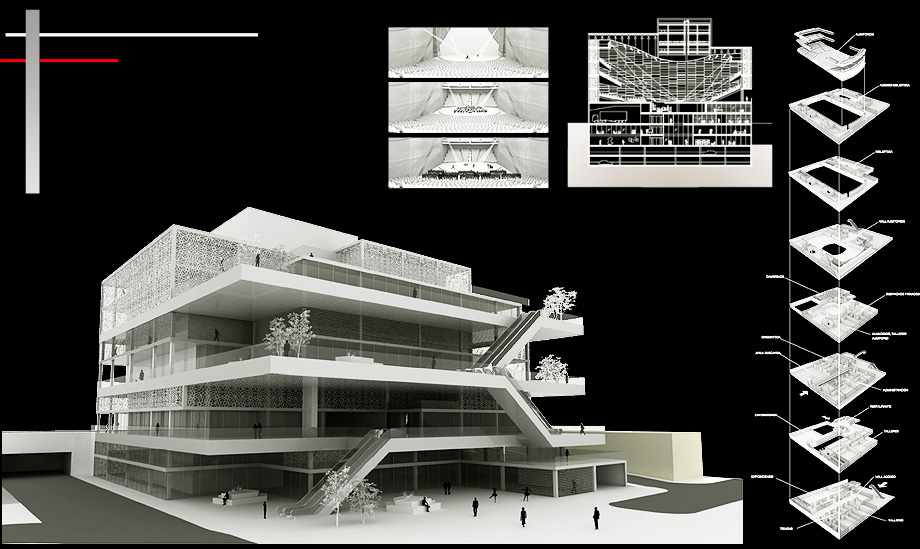 Architectural Competition House of Arts and Culture in Beirut - Architect in Madrid