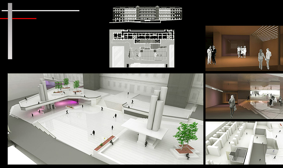 Architecture Proposal Reina Sofia Square Remodeling - Architect in Madrid