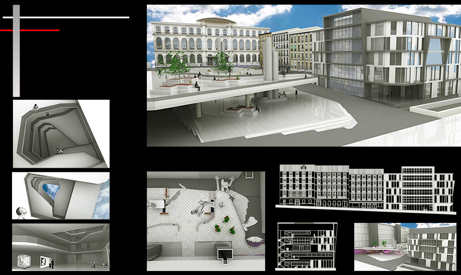 Architecture Proposal Reina Sofia Square Building - Architect in Madrid